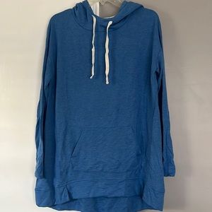 Blue hoodie tunic